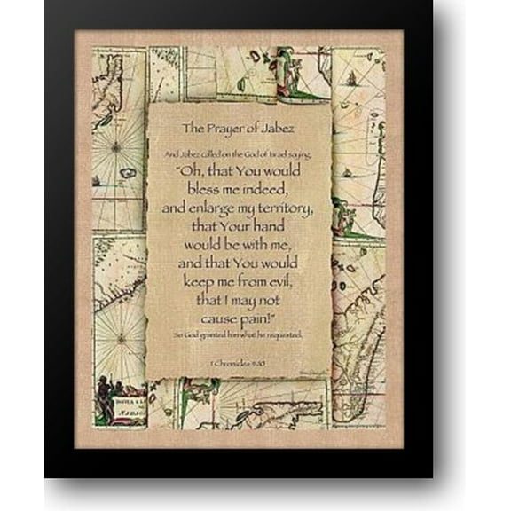 FrameToWall - Prayer of Jabez II 15x18 Framed Art Print by Exclusives, AU