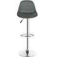 thumbnail image 2 of 6 x Taburetes de Bar/Taburetes de Cocina, Silla de Bar Tapizada PU, Altura Ajustable y rotación de 360° - Gris esquí esquí Gafas de esquí, 2 of 5