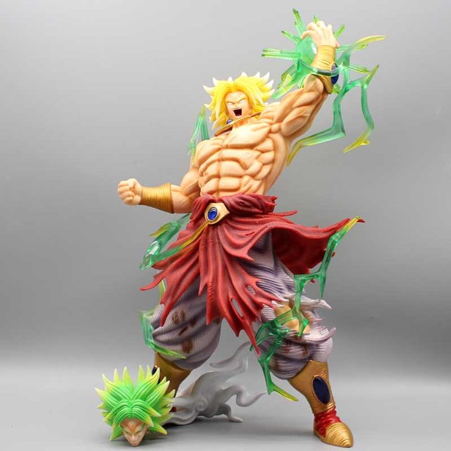 41cm Dragon Ball Broly Bug Smsp Relative Resonance Series Figuras de acción Super Toy Glowing Gk Collection Modelo Adornos de juguetezhangyuxiang