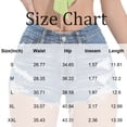 thumbnail image 3 of UDAUDU Women's Shorts Jeans Y2k Summer Vintage Low Rise Ripped Distressed Skinny Cute Mini Denim Shorts Dark Blue XL, 3 of 5