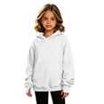 thumbnail image 4 of BLVB Hoodies for Girls Long Sleeve Cute Pullover Lightweight Comfy Oversized Hooded Sweatshirt with Thumb Hole(White,13-14 Years), 4 of 8