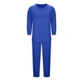 thumbnail image 4 of LEKWK Lounge Sets for Women Crewneck 3/4 Sleeve Top and Elastic Waist Pants Casual Sleepwear Pajamas Fall Winter 2 Piece Loungewear, 4 of 8