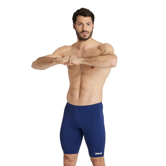 Swim Jammer ARENA Team Colors MaxLife para hombre, color azul marino y blanco, talla 32