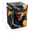 thumbnail image 5 of Dog Retro Foldable Car Trash Bin with Lid, Leak-Proof, Hanging Storage Bag - Trash Can for Car, Car Garbage Can, 5 of 6