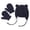 Blue, variant on Girls Boys Warm Knit Thick Hat & Gloves 2022 NEW Kids Winter Beanie Hat Mittens Set Warm Fleece Hat Baby Toddler Knitted Hat & Gloves For Boys, Girls Navy