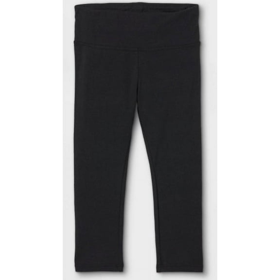 Grayson Mini Toddler Girls' Solid Leggings - Black - 18 Months