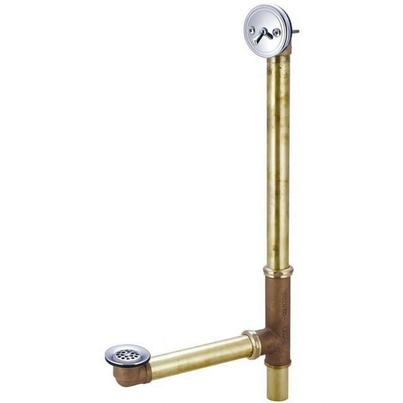 Central Brass 1655-X1817 Multi-Tub Trip Lever Bath Drain, Chrome