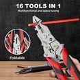thumbnail image 2 of 16-In-1 Foldable Stainless Steel Wire Stripper, 16 in 1 Multifunctional Wire Stripper Twister, Compact & Non-Slip, Time-Saving Convenience for Electricians (2PCS), 2 of 8