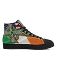 thumbnail image 2 of Irish Celtic Knot Cross St Patricks Day High Top Canvas Shoes Sneakers Black Size 9.5, 2 of 7