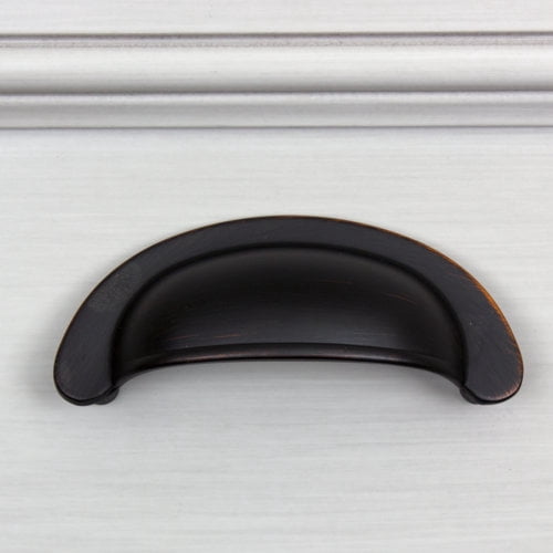 GlideRite 2-1/2 in. Center Classic Bin Cabinet Pull, Antique Brass, Pack of 10