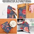 thumbnail image 3 of Roses Heart Shapes Dish Towels Set of 1, Valentines Flowers Washable Tea Towels Dishcloths Lint-Free 18x28 Inch Fast Drying for Home Kitchen Clean, 3 of 6