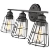thumbnail image 5 of 3383-MB Millennium Lighting 3 Light Bath Vanity-10.5 Inches Tall and 22.88 Inches Wide-Matte Black Finish, 5 of 8