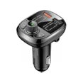 thumbnail image 2 of Transmisor FM Bluetooth para coche, receptor de cargador USB Qc3.0, adaptador USB de manos libres dual, kit inalámbrico de radio, audio y MP3 H9i4, 2 of 4