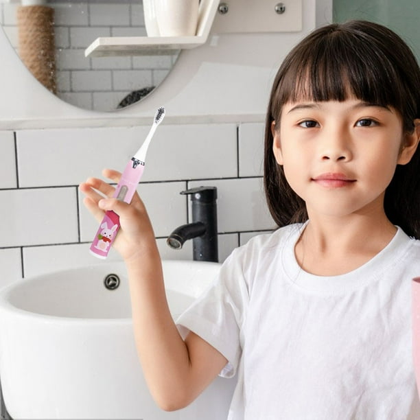 Electrodomésticos Cepillo de dientes para niños Modelo de carga Cepillo de dientes inteligente de barrido con sonrisa y modelo de rotación de ondas de sonido Cepillos de dientes eléctricos para niños