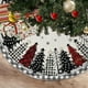 thumbnail image 5 of Adornos navideños, falda para árbol de Navidad, decoración original para fiestas navideñas, delantal para base de árbol, falda para árbol con decoración peluda, falda corta de felpa con estampado navi, 5 of 6