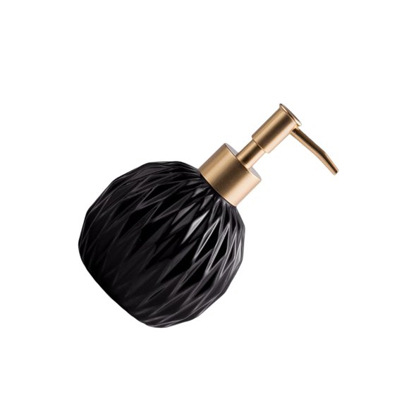 Guardoinrt Ceramic Soap Dispenser Reusable Elegent for Shampoo Shower Supply Red Home Hotel Black