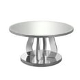 thumbnail image 5 of Monarch Specialties Coffee Table, Accent, Cocktail, Round, Living Room, 36"dia, Clear Mirror, Grey, 5 of 5