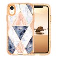 thumbnail image 2 of Casetego for iPhone XR Case 6.1",Shiny Bling Marble Full Body Protective Support Wireless Charing Bumper Rugged Anti-Scratch Hybrid Rubber Case Cover,White Gold, 2 of 7