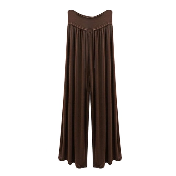 Qiyinn Women's Solid Color Drawstring Elastic Waist Pants