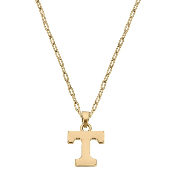 Women's CANVAS Style Tennessee Volunteers Gold Plated Pendant Necklace