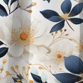 thumbnail image 4 of Designart "White Blossom Harmony Floral Design" Floral Blackout Curtain Single Panel, 4 of 4