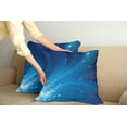 thumbnail image 2 of Ambesonne Blue Throw Pillow Cover 2 Pack, Streaming Stars on Cyberspace, 24", Sky Blue Royal Blue, 2 of 7