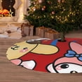 thumbnail image 6 of Lsque Sanrio Print Christmas Tree Skirt, Tree Skirt with Ties or Velcro, Perfect for Holiday Decorations, Halloween, and New Year-36", 6 of 7