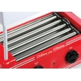 thumbnail image 3 of Nostalgia Coca-Cola Hot Dog Roller with Canopy Bread Warmer, 8 Hot Dog and 6 Bun Capacity, 3 of 12