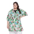 thumbnail image 1 of Women's Kimono Cardigan Floral Print Drawstring Open Front Loose Top Summer, 1 of 7