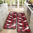 thumbnail image 4 of Kitchen Rugs Sets Of 2,Red Christmas Snowman Pattern Anti Fatigue Kitchen Mat Rugs Non Slip Washable,Decorative Kitchen Floor Mats for Kitchen,Sink,Laundry,17"x47"+17"x47", 4 of 5