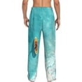 thumbnail image 7 of Salouo Tranquil Ocean Canoe Journey Print Pajama Pants for Men, Lounge Pants Elastic Waistband Casual Men's sleepwear Loungewear Sleep Pajama Pant -, 7 of 7