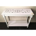 thumbnail image 3 of Zingz and Thingz Carved-Top Table in White, 3 of 4