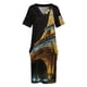 thumbnail image 3 of Vestido de cóctel de manga larga con bolsillo suelto de la Torre Eiffel en una fresca noche de París., 3 of 6