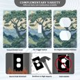 thumbnail image 3 of Yayeee Toggle Light Switch Wall Plate 1-Gang 4.5"x2.7" Home Decorative Outlet Cover, Retro Tree, 3 of 7