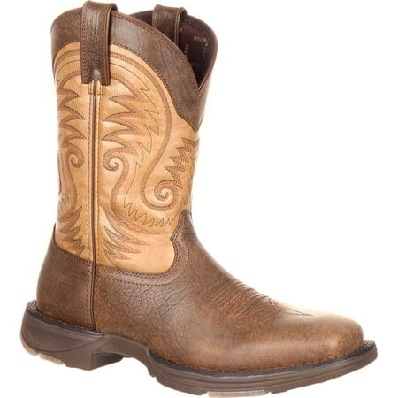 Men's Durango Boot DDB0109 11" UltraLite Western Boot Vintage Brown Full Grain Leather 10.5 W