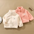 thumbnail image 6 of Girls Boys Fleece Jacket Autumn Winter Long Sleeve Thick Warm Outerwear Zip Sweatshirt 2-10 Years, 6 of 6