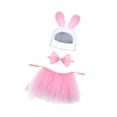 thumbnail image 4 of 3x disfraz de conejo y perro de Pascua, accesorios, disfraz encantador, disfraz elegante para cumpleaños, Halloween, vacaciones, accesorios para fotos Falda sombrero pajarita, 4 of 10