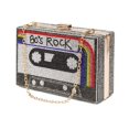 thumbnail image 2 of Bandolera Renabro Retro con forma de radio con diamantes de imitación para mujer, 2 of 7