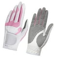 thumbnail image 1 of Wosthever 2 uds guantes de Golf antideslizantes para mujer con marcador de bola agarre de mano izquierda derecha guante para deportes al Golf, 1 of 6