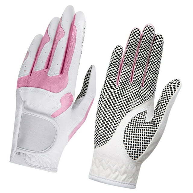 Wosthever 2 uds guantes de Golf antideslizantes para mujer con marcador de bola agarre de mano izquierda derecha guante para deportes al Golf