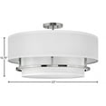 thumbnail image 3 of Hinkley Lighting - Four Light Semi-Flush Mount - Foyer - Graham - 4 Light Large, 3 of 7