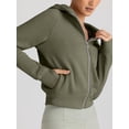 thumbnail image 4 of FUNING Womens Zip Up Hoodies Jackets Cropped Sweatshirts Fleece Fall Outfits Casual Comfy Y2k Tops Winter Clothes 2025, 4 of 6