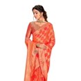 thumbnail image 2 of Ethnic Asia Net Saree Party Wear Pink Sari With Unstitched Blouse Piece, 2 of 2