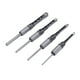 thumbnail image 1 of M Buder Juego De 4 Brocas Cuadradas Para Carpintería Acero HSS Resistentes Al Desgaste Cincel De Perforación 6.4 mm 8.0 mm 9.5 mm 12.7 mm (1/4 in 5/16 in 3/8 in 1/2 in), 1 of 9