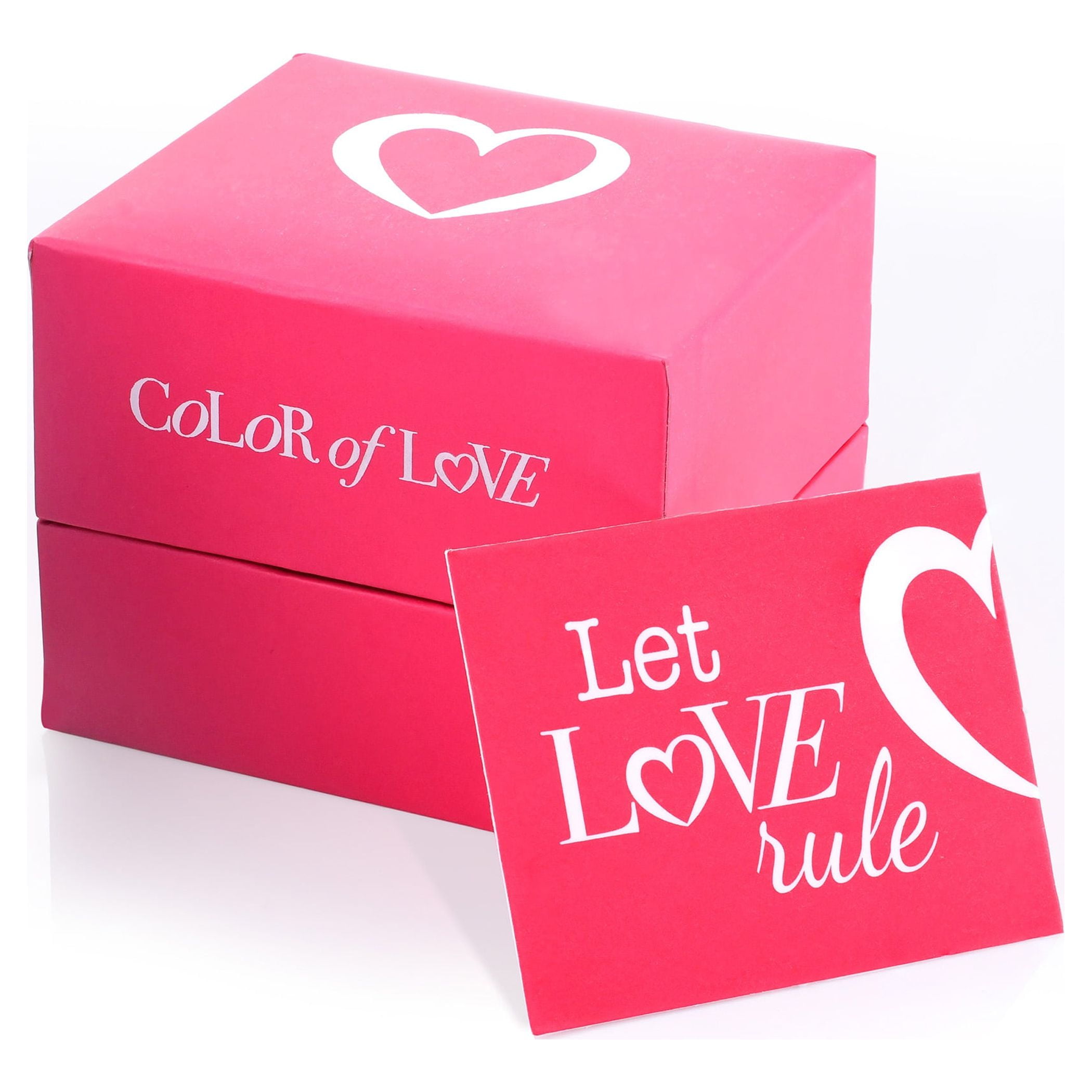 Color Of Love 1/6 Cttw Diamond Promise Ring In 10KT White Gold (I3)