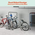 thumbnail image 4 of RAD Cycle Freestanding Dual-Sided Bike Rack with Helmet Hangers (Black), 4 of 6