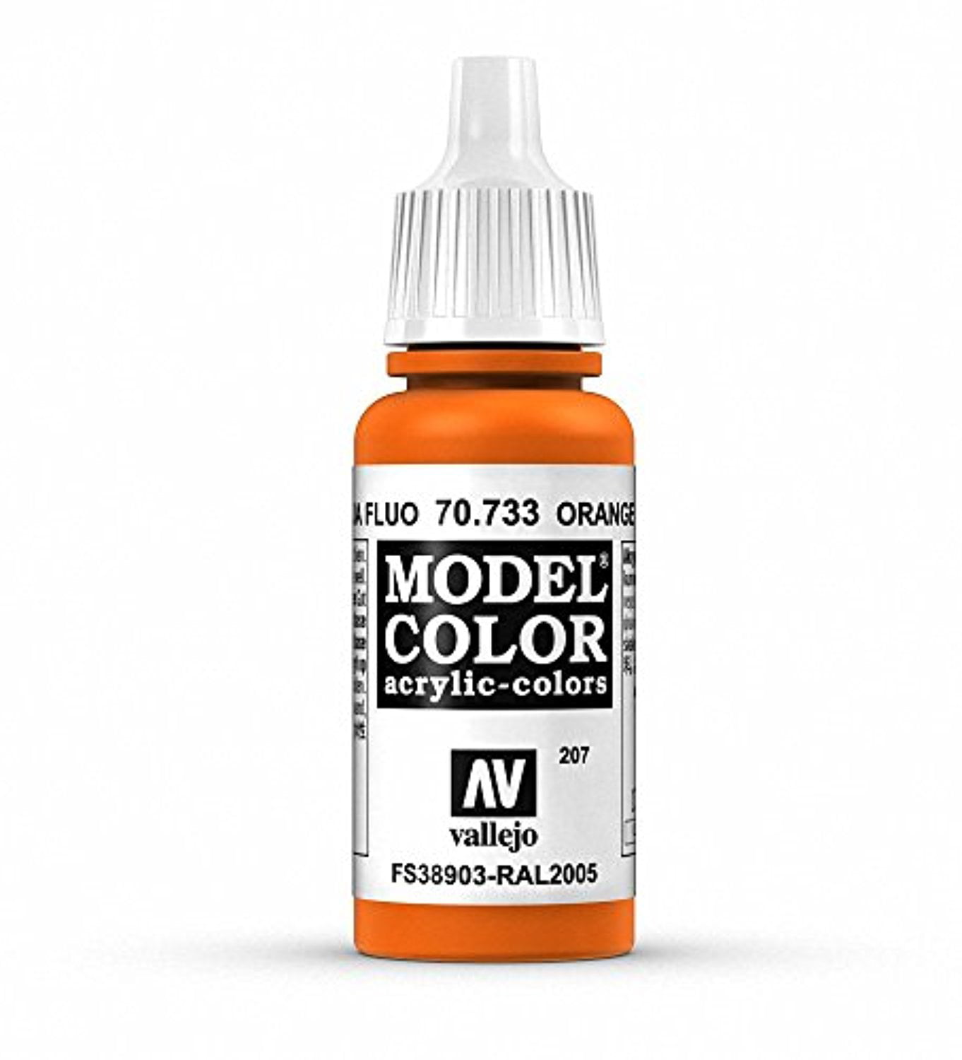 Vallejo Fluorescent Orange Model Color 17ml Acrylic Paint