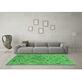 thumbnail image 3 of Ahgly Company Indoor Rectangle Oriental Emerald Green Industrial Area Rugs, 7' x 9', 3 of 4