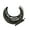 Black, variant on Ornamental Metal Crescents Fruit Tray Handcrafted Florals Elegant Serving Dish For Kitchen Dining Table Decoration