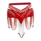 thumbnail image 5 of Chain Danza del Vientre de Cadera Bufanda Baile Cintura Cadena Cinturón Traje Rojo SM SunniMix Falda de cadera para danza del vientre, 5 of 8